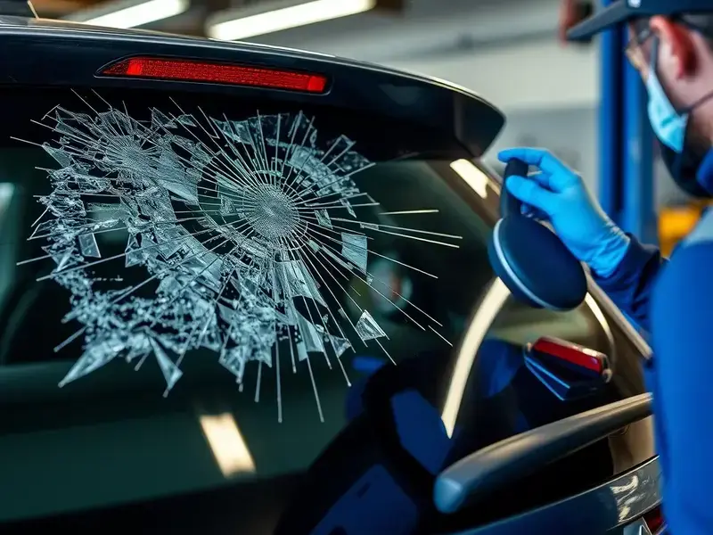 Rear glass replacement